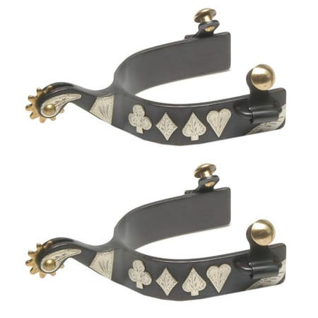 Jacks Imports Black Steel Spurs 11104